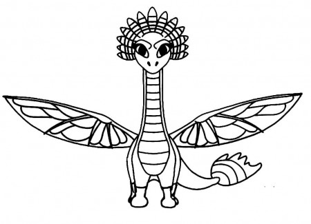 Melodia from Dragons Rescue Riders Coloring Page - Free Printable Coloring  Pages for Kids