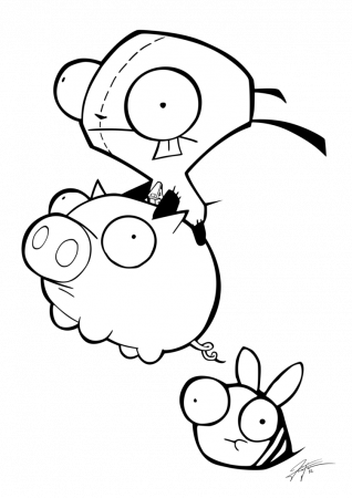 Invader Zim Coloring Pages Inspiring - Coloring pages
