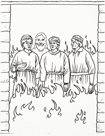 Shadrach Meshach And Abednego Coloring Page