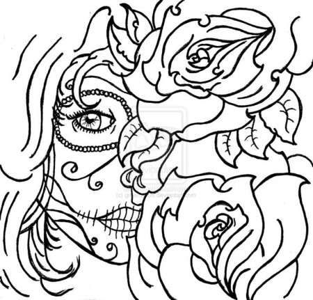 12 Pics of Sugar Skull Coloring Pages Animal Designs - Day of Dead ...