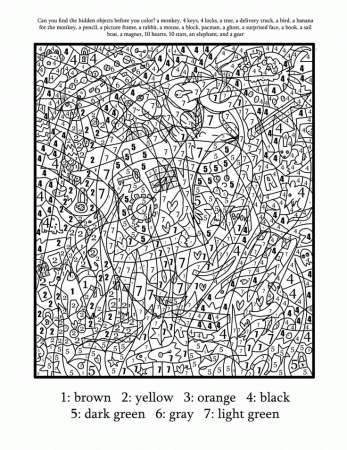 Printable Color By Number Pages For Adults - Coloring Pages for ...