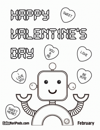 Valentines Activities for Kids | Valentines Day Color Pages | Pi ...