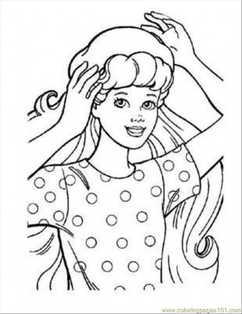 printable coloring page barbie pages cartoons