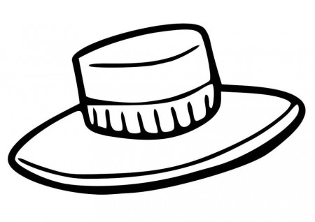 Coloring page hat - img 19353.