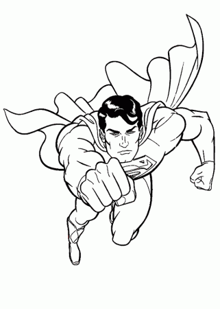 Super Coloring Pages of Superman to color and print free
