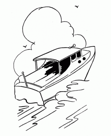 Learning Years: Pleasure Boat Coloring Page