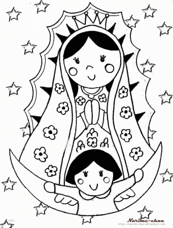 Virgen De Guadalupe Coloring Pages 52 | Free Printable Coloring Pages