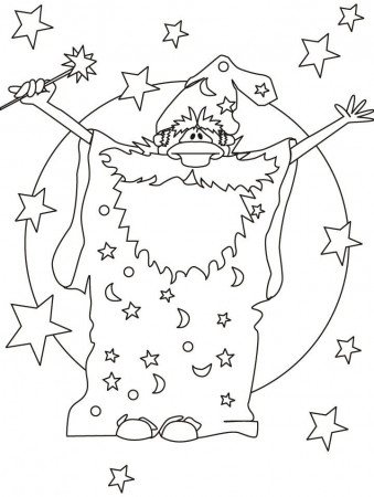 Magician wizard coloring pages | Download Free Magician wizard 