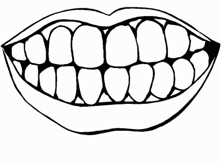 Coloring pages dental hygiene - picture 1