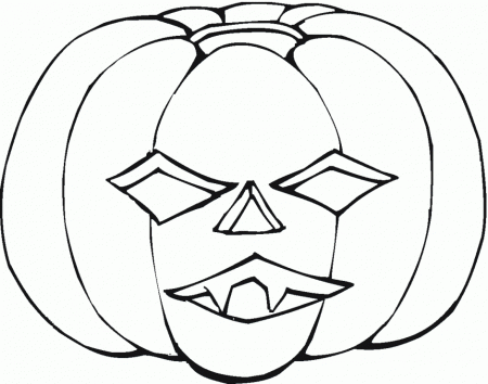 Scary Pumpkin Coloring Pages Scary Halloween Pumpkin Coloring 