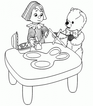 Andy Pandy Coloring Page