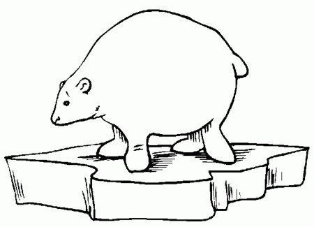 Polar Bear Coloring Sheet - Homeschool Helper