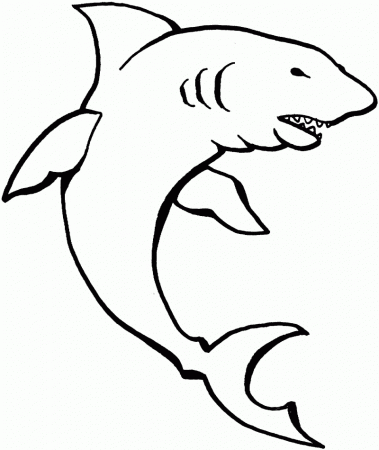 Shark Color Page - HD Printable Coloring Pages