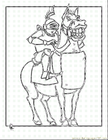 Coloring Pages Ight Horse Coloring (Peoples > knights) - free 