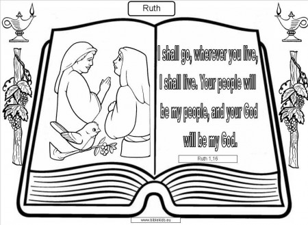 naomi and elimelech Colouring Pages (page 2)