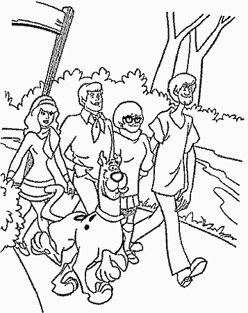 scooby doo halloween Colouring Pages (page 2)