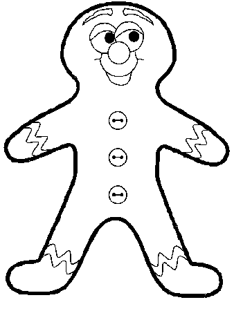 Gingerbread Girl Coloring Pages - Free Printable Coloring Pages 
