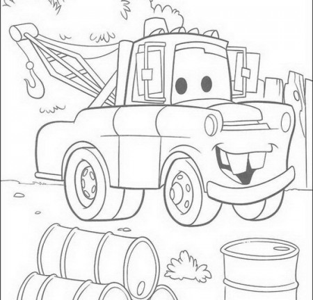 Disney Mater Character Cars Coloring Pages - Kids Colouring Pages