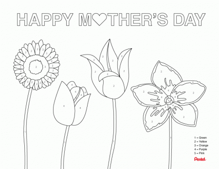 Pentel Blog » Happy Mothers Day – Paint By Numbers