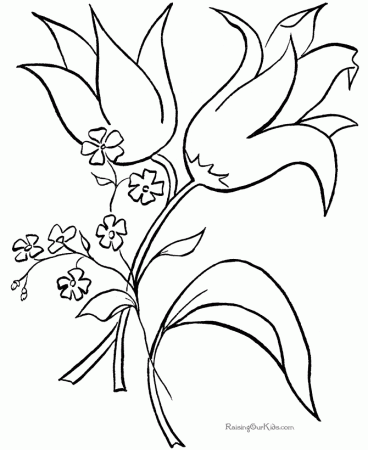 Printable Coloring Flowers | Flowers Coloring Pages | Kids 