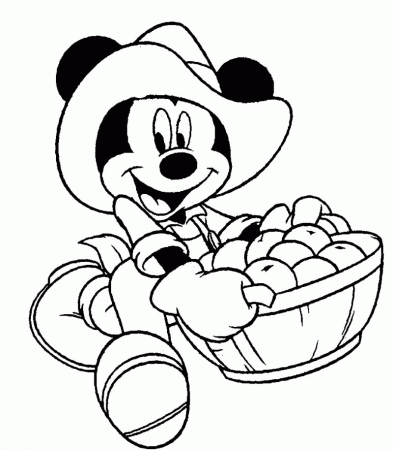 Coloring Pages Apple Picking | Free coloring pages for kids