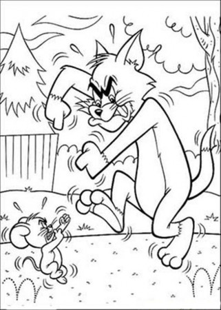 Free Printable Tom And Jerry Coloring Pages For Kids 2014 | Sticky 