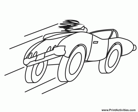 Car Picture To Color | Free coloring pages
