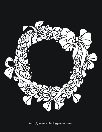 Christmas wreath Colouring Pages (page 2)
