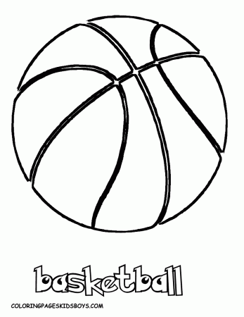 Basketball Coloring Page | Free Coloring Pages on Masivy World