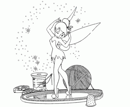 Coloring Page Of Tinkerbell ~ NaViEs for .