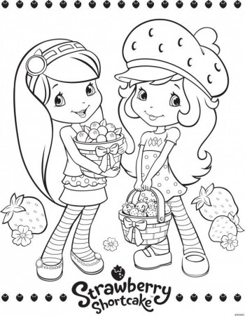 Coloring Pages Of Strawberry Shortcake And Her Friends — Coloring ...