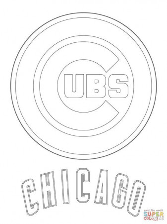 Chicago Cubs Logo | Super Coloring | Sports | Pinterest