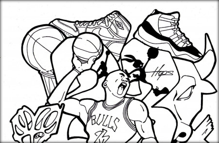 Coloring Pages Of Jordan Shoes - Coloring Kids