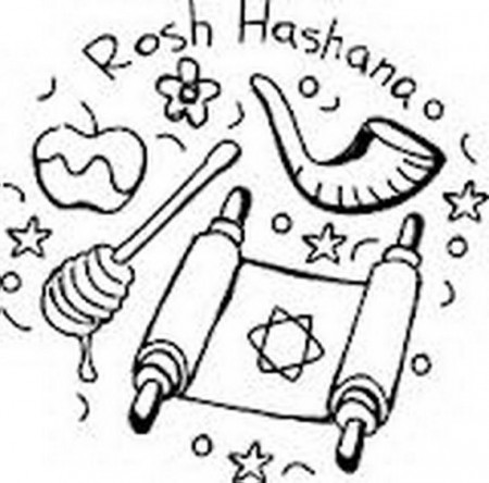 Jewish New Year Coloring Pages - inc-inc.net