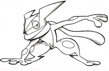 Greninja Coloring Pages of Pokemon - Free Pokemon Coloring Pages