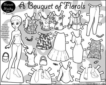 Paper Dolls Coloring Pages | Baby Doll Clothes Colouring - Coloring