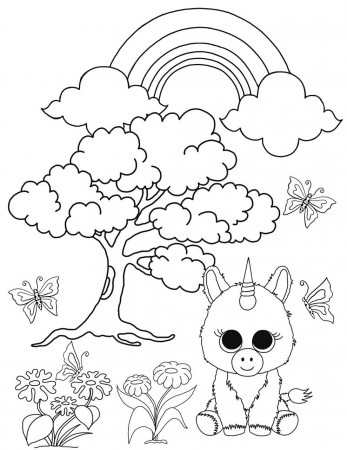 Ty Beanie Boo Coloring Pages Download And Print For Free Coloring Home