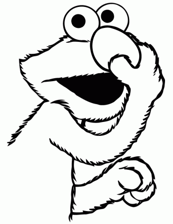 Stinky Elmo Holds Nose Coloring Page | Free Printable Coloring Pages -  ClipArt Best - ClipArt Best
