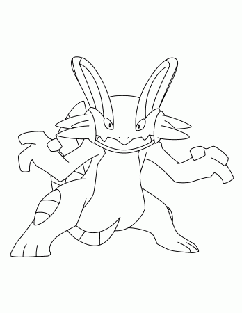 pokemon swampert coloring pages – TopColoring