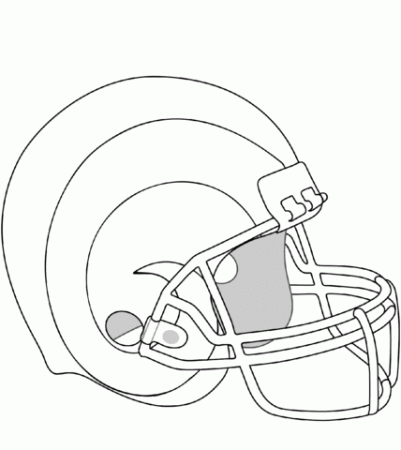 Los Angeles Rams Helmet coloring page | Free Printable Coloring Pages
