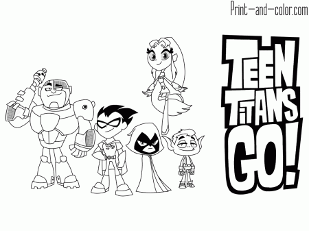 Teen Titans GO! coloring pages | Print and Color.com