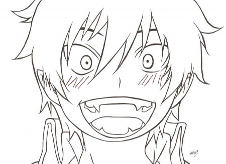 Rin Okumura by amyosaurus-rex.deviantart.com on @deviantART | Ao no Exorcist  / Blue Exorcist | Anime lineart, Rin okumura, Anime character drawing
