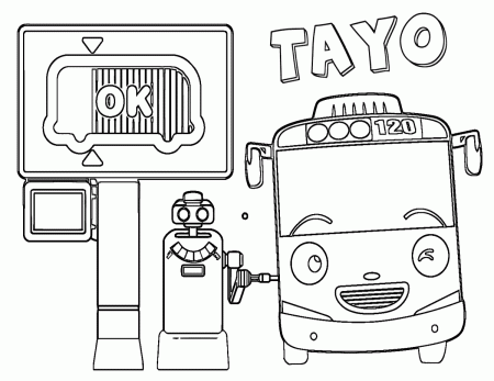 Tayo Coloring Pages - Best Coloring Pages For Kids | Tayo the little bus, Coloring  pages for kids, Little bus