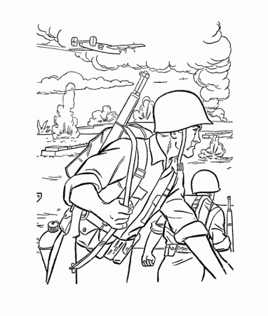 printable army man colouring pages - Clip Art Library