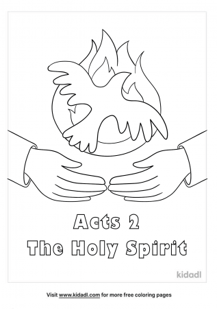 Acts 2 Coloring Pages | Free Bible Coloring Pages | Kidadl