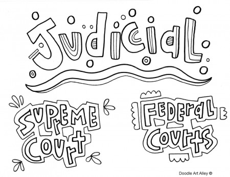 Branches of Government Coloring Pages and Printables - Classroom Doodles