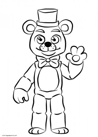 Puppet Mask Coloring Pages - Five Nights At Freddy's Coloring Pages - Coloring  Pages For Kids And Adults