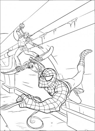 Pursuing The Green Goblin Spiderman Coloring Pages | Spiderman coloring,  Green goblin spiderman, Cartoon coloring pages