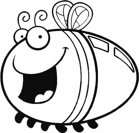 A Very Happy Firefly Coloring Page - Beautiful Fireflies Picture To Draw -  (600x627) Png Clipart Download