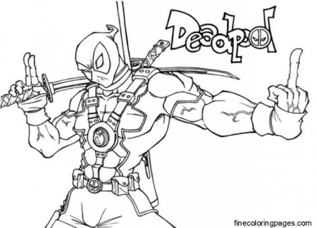 12 Best Free Printable Deadpool Coloring Pages for Kids